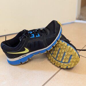 Nike Kids Dual Fusion ST 2 Sneaker Shoes Blue Green Lace Up 5.5Y